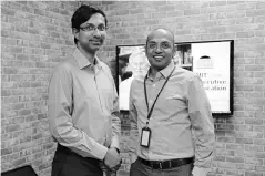  ??  ?? (From left)
Co-founders Ashwin Damera and Chaitanya Kalipatnap­u