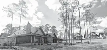  ?? Bluejack National ?? Bluejack National, a resort-style community and private club in Montgomery, offers various types of residences. Cottages, left, and member suites, right, are options for buyers of vacation properties.