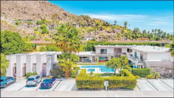  ?? BHHS ?? A piece of Palm Springs history is for sale. The condo at 500 W. Arenas Road, Unit 8, designed by famed architect Herbert Burns, who is known for launching the Desert Modernism movement in Palm Springs, has hit the market for $1,149,000.