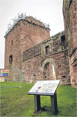  ?? Picture: Steve MacDougall. ?? The developmen­t is planned near Burleigh Castle.