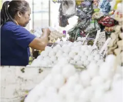  ?? ?? Retail prices for medium-sized eggs range from 6.80 to 8.50 in Metro Manila.