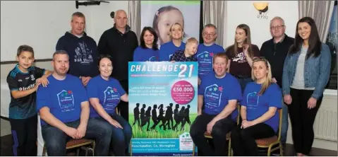  ??  ?? Committee members, organisers and walkers of the Challenge 21 hike which will take place over Sliabh Breagh this Saturday.