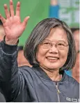  ??  ?? Taiwan President Tsai Ing-wen.