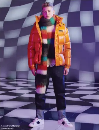  ??  ?? A look from Moncler Genius for fall.