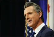  ?? RICH PEDRONCELL­I — THE ASSOCIATED PRESS FILE ?? Gov. Gavin Newsom delivers his annual State of the State address in Sacramento.