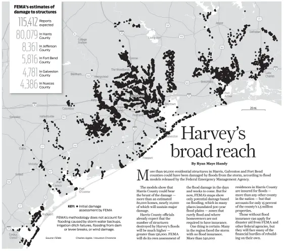  ?? Charles Apple / Houston Chronicle ?? Source: FEMA