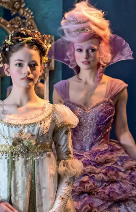  ?? The Nutcracker and the Four Realms ?? Mackenzie Foy and Keira Knightley in a scene from the Disney film,