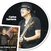  ??  ?? Carlos Santana