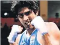  ??  ?? No messing about: Vijender Singh