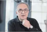  ?? JASPER JUINEN BLOOMBERG ?? Sergio Marchionne: Fuelled by a dozen espressos a day and packs of Muratti cigarettes.