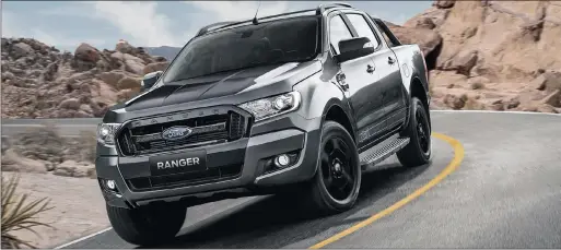  ??  ?? Ford Fx4 shuns shiny chrome in favour of a mean-looking all-black execution.