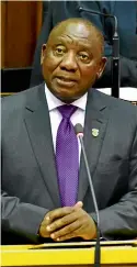  ?? Picture: NGIZOZO JIYANE ?? President Cyril Ramaphosa … his election as ANC leader on December 18 was a big positive for the bond market