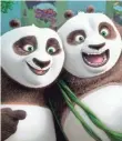  ?? DREAMWORKS ANIMATION ?? Po (voiced by Jack Black), Li (Bryan Cranston) and KungFu Panda 3 are No. 1 again.