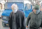  ?? WASEEM ANDRABI/HT ?? The accused in Srinagar police custody.