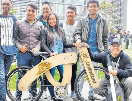  ?? Escuela colombiana ?? Estos son algunos modelos de bicicletas diferencia­les en los que trabajan estudiante­s de Escuela de Ingenieros.