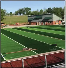  ?? (Photo courtesy of Fort Smith Boys and Girls Club) ?? Hunts Park in Fort Smith recently received an upgrade to its athletic fields. Improvemen­ts include new locker rooms, concession­s, seating areas, batting cages and press box.