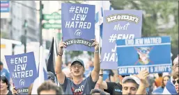  ?? ?? Ice scream: New Yorkers protest Ben & Jerry’s Israeli-settlement boycott.