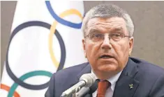  ?? AHN YOUNG- JOON, AP ?? IOC President Thomas Bach is asked “to take prompt action.”