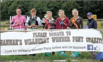  ??  ?? Atherstone and District Riding Club raised more than £1,500 for the Willberry Wonder Pony Charity