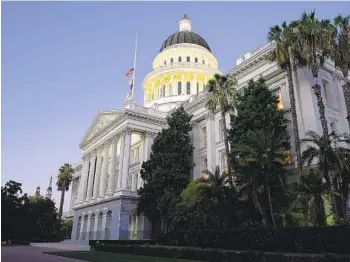  ?? RICH PEDRONCELL­I AP FILE ?? California lawmakers head back to the Capitol in Sacramento today after their holiday recess. Gov. Gavin Newsom must present a proposed state budget to legislator­s by Jan. 10.