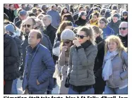  ?? (Photo AFP) ?? L’émotion était très forte, hier à St-Feliu-d’Avall, lors des obsèques des enfants tués dans le terrible accident de Millas.