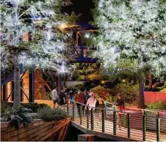  ?? Billy Calzada/staff file photo ?? Lights on the Museum Reach of the San Antonio River Walk will be switched on Dec. 3.