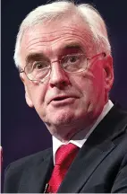  ??  ?? ‘Reform’: John McDonnell