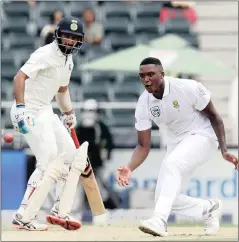  ??  ?? ANOMALIES: Lungi Ngidi has made an immediate impact in the world of cricket. The writer says that Cricket SA has failed to embrace transforma­tion. Picture: BackpagePi­x