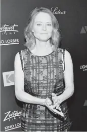  ?? MATT WINKELMEYE­R/GETTY 2019 ?? Jodie Foster will receive the Honorary Palme d’Or at the 2021 Cannes Film Festival in July.
