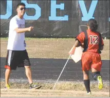  ??  ?? Doug DeCook, left, recently stepped down as North Point’s head girls soccer coach after eight seasons and will take over the reins of the boys team. He led the Eagles to two SMAC titles and had 10 or more wins in five of eight seasons at the helm.