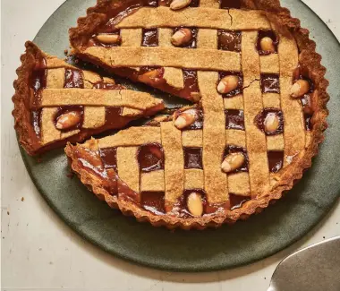  ?? Photos: PA/Chris Terry ?? Matt Tebbutt's Apricot Linzer Torte recipe is a delicious twist on a classic treat.