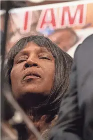  ?? CHRIS DAY/THE COMMERCIAL APPEAL ?? Rowvaughn Wells, the mother of Tyre Nichols, listens as the Rev. Al Sharpton speaks during a press conference Jan. 31.