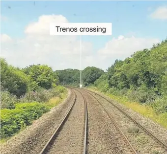  ?? PICTURES: RAIL ACCIDENT INVESTIGAT­ION ?? The Trenos footpath crossing near Llanharan