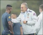  ?? Foto: cbf ?? Tite Dialoga con Vinicius Junior