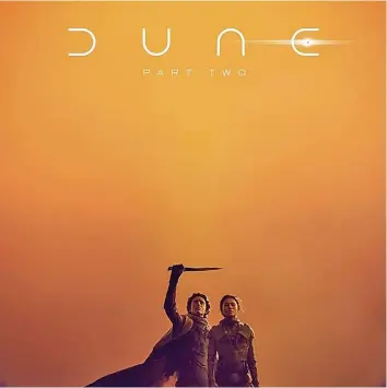  ?? Photo: TMZ ?? Poster of Dune Part two.