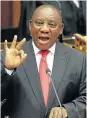  ??  ?? CYRIL RAMAPHOSA