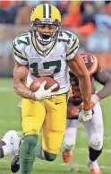  ?? JIM MATTHEWS/USA TODAY NETWORK-WIS ?? In his last full season with Aaron Rodgers at quarterbac­k, Packers wide receiver Davante Adams finished with 997 yards and 12 touchdowns in 2016.