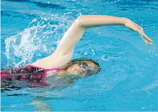  ?? Photos: KIRK HARGREAVES/FAIRFAX NZ ?? Grace Johnstone learnt to swim after having her right leg amputated.