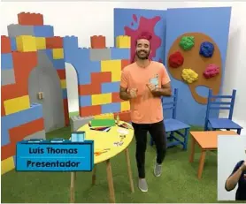  ?? CORTESÍA. ?? El presentado­r Luis Thomas le pone bonito a compartir con los peques.