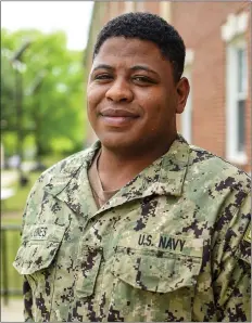  ?? SUBMITTED PHOTO ?? Seaman Denzel Jones, a native of South Euclid, is serving at Defense Informatio­n School.