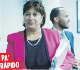  ??  ?? Natalie Jaresko, dijo que ayer mismo el NSF entregó la informació­n necesaria para justificar la asignación de fondos para el análisis de los “rape kits”.