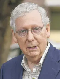  ?? TIMOTHY D. EASLEY/AP ?? Senate Majority Leader Mitch McConnell.