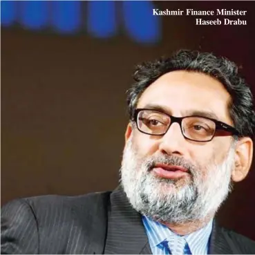  ??  ?? Kashmir Finance Minister Haseeb Drabu