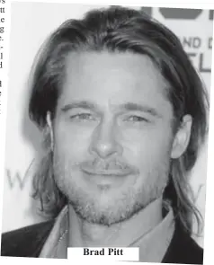  ??  ?? Brad Pitt