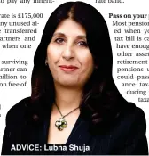  ?? ?? ADVICE: Lubna Shuja