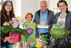  ?? Foto: Marcel Rother ?? Als Aussteller mit dabei sind (von links): Brigitte Müller Schneider, Ingrid Hofer, Hel mut Raum und Tatjana Müller.