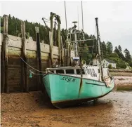  ??  ?? Clockwise from opposite: Red Rock Adventures founder Nick Brennan takes in a sunrise on the footpath; low tide in Fundy’s Quaco Bay, near St. Martins; Seely Beach, considered one of the best hiking destinatio­ns in the UNESCO Fundy Biosphere Reserve; an...