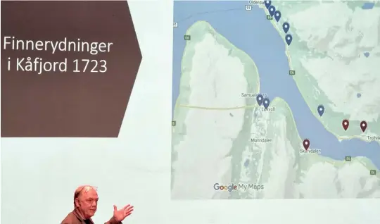  ?? ?? I den grad det i dag er mulig å finne og forstå gamle kilders omtale av det kvenske, har forsker Harald Lindbach meget god oversikt over feltet. Et kvensk dokumentas­jonssenter vil kunne samle det man vet på ett sted. Og kanskje kan det ligge i Nordreisa? (Foto: Arne Hauge)