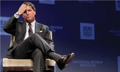  ??  ?? Tucker Carlson in Washington DC on 29 March 2019. Photograph: Chip Somodevill­a/Getty Images