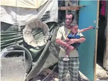  ?? Angela Godfrey-Goldstein for The National ?? Mahmoud Nawaja, a father of seven, says he has nowhere else to go. The official reason for the demolition­s is that the tents and other structures were built without permits. All 80 structures in the village are to be razed.